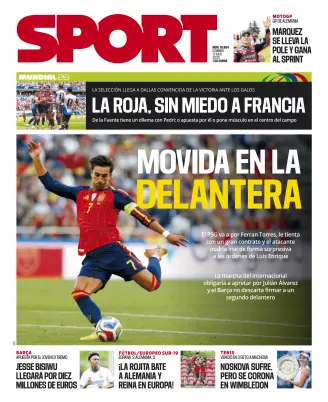 Portada de Sport, 12 de julio de 2026