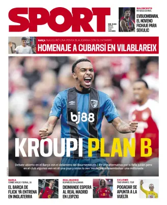 Portada de Sport, 28 de julio de 2026