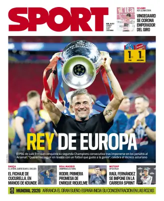 Portada de Sport, 31 de mayo de 2026