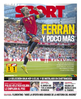 Portada de Sport, 5 de junio de 2026
