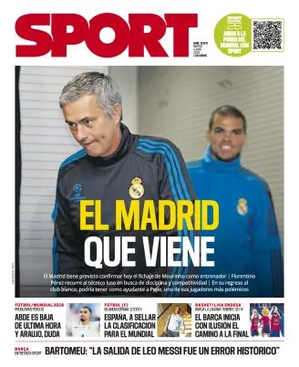 Portada de Sport, 9 de junio de 2026