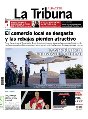 Portada de Tribuna de Albacete, 10 de junio de 2026