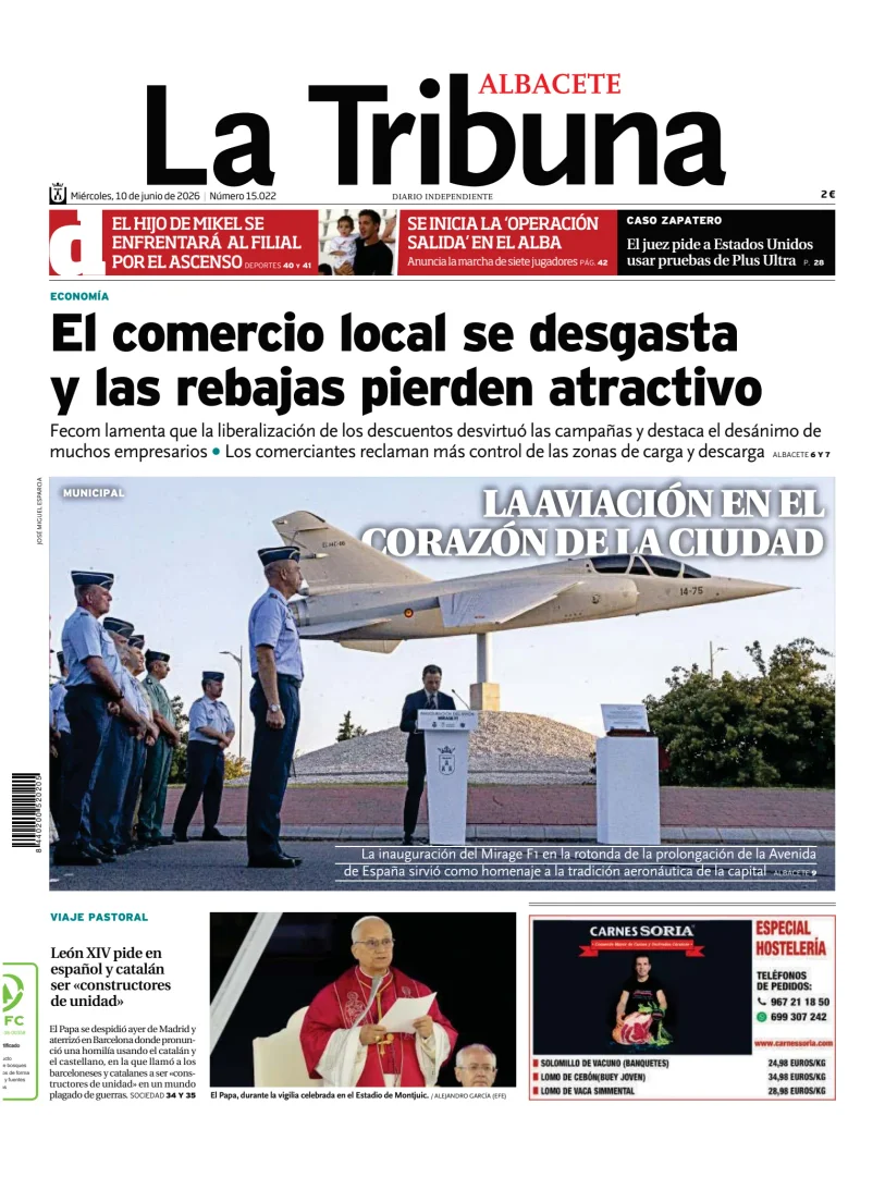 Portada de Tribuna de Albacete