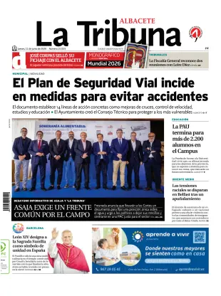 Portada de Tribuna de Albacete, 11 de junio de 2026