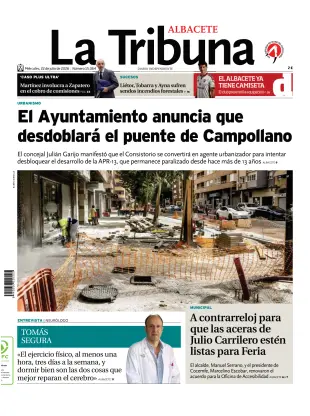 Portada de Tribuna de Albacete, 22 de julio de 2026