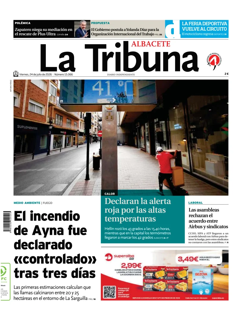 Portada de Tribuna de Albacete