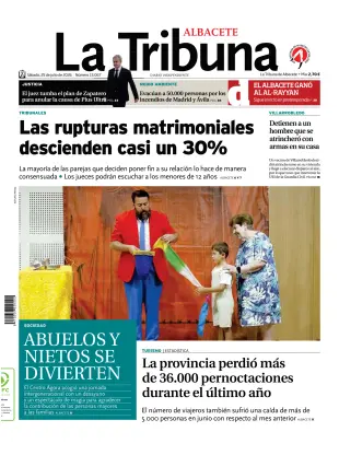 Portada de Tribuna de Albacete, 25 de julio de 2026