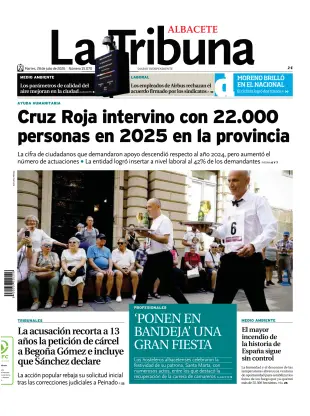 Portada de Tribuna de Albacete, 28 de julio de 2026
