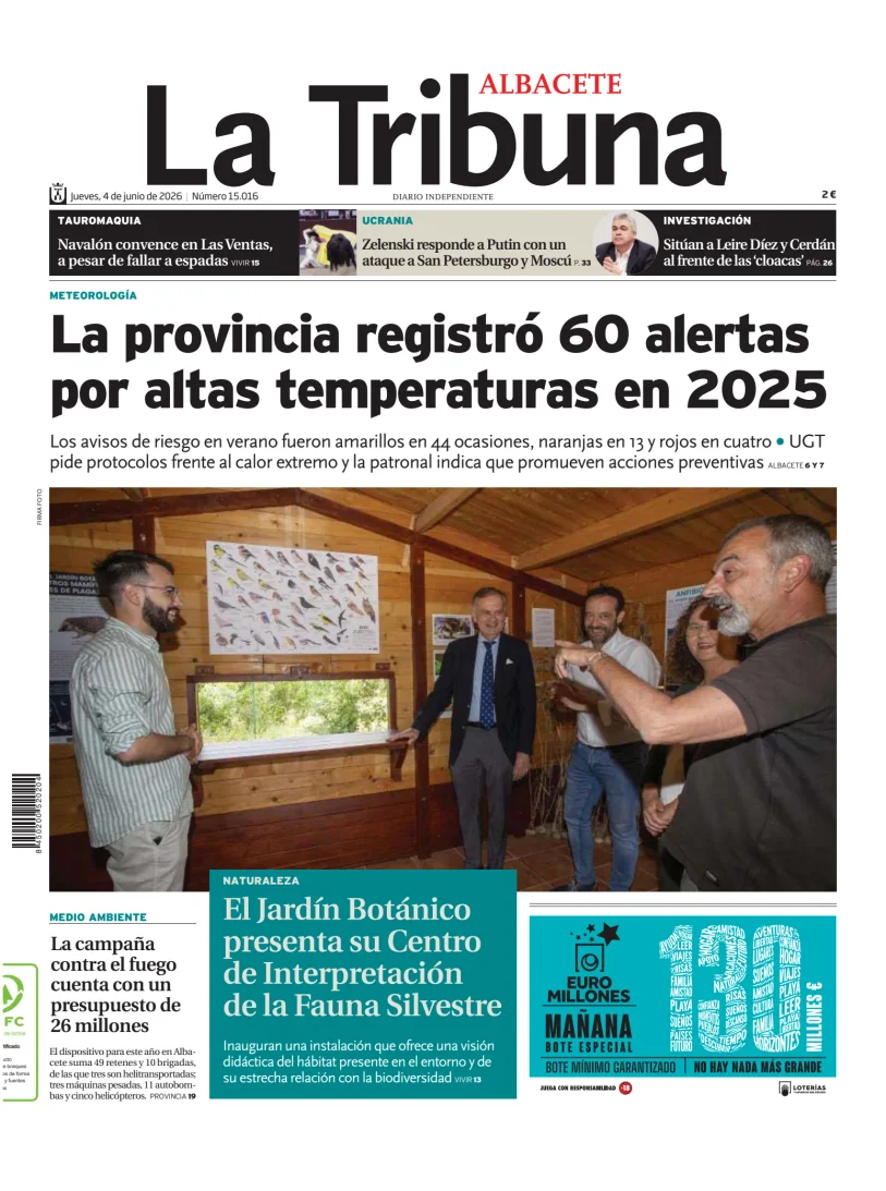 Portada de Tribuna de Albacete