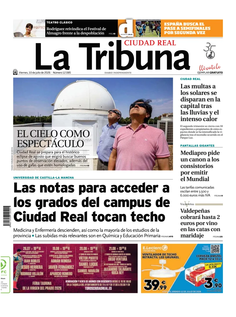 Portada de Tribuna de Ciudad Real