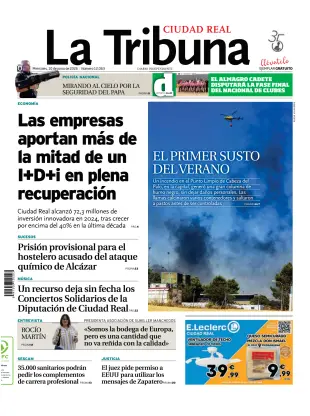 Portada de Tribuna de Ciudad Real, 10 de junio de 2026
