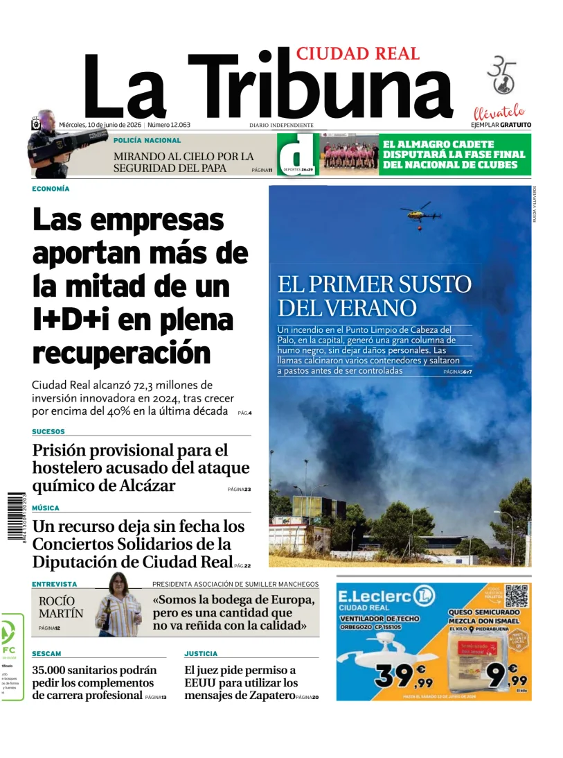 Portada de Tribuna de Ciudad Real