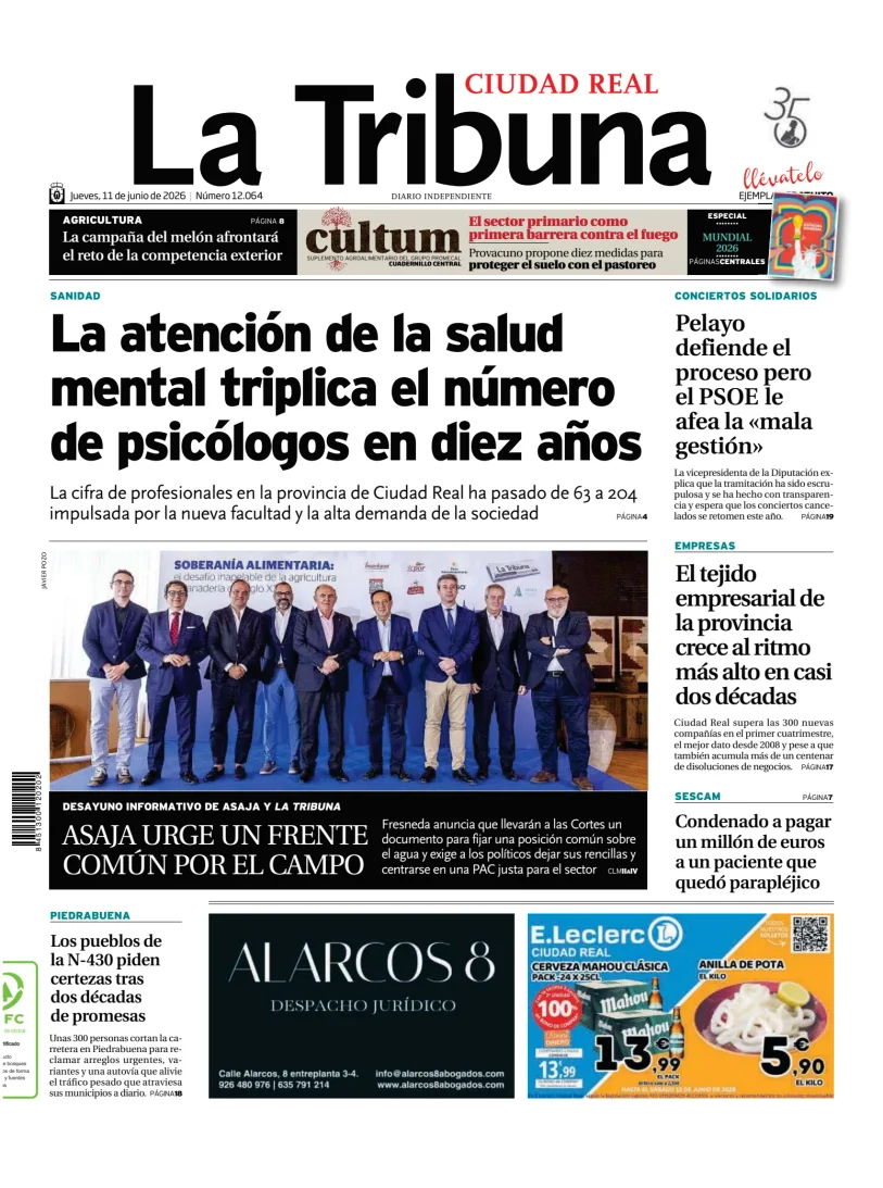 Portada de Tribuna de Ciudad Real