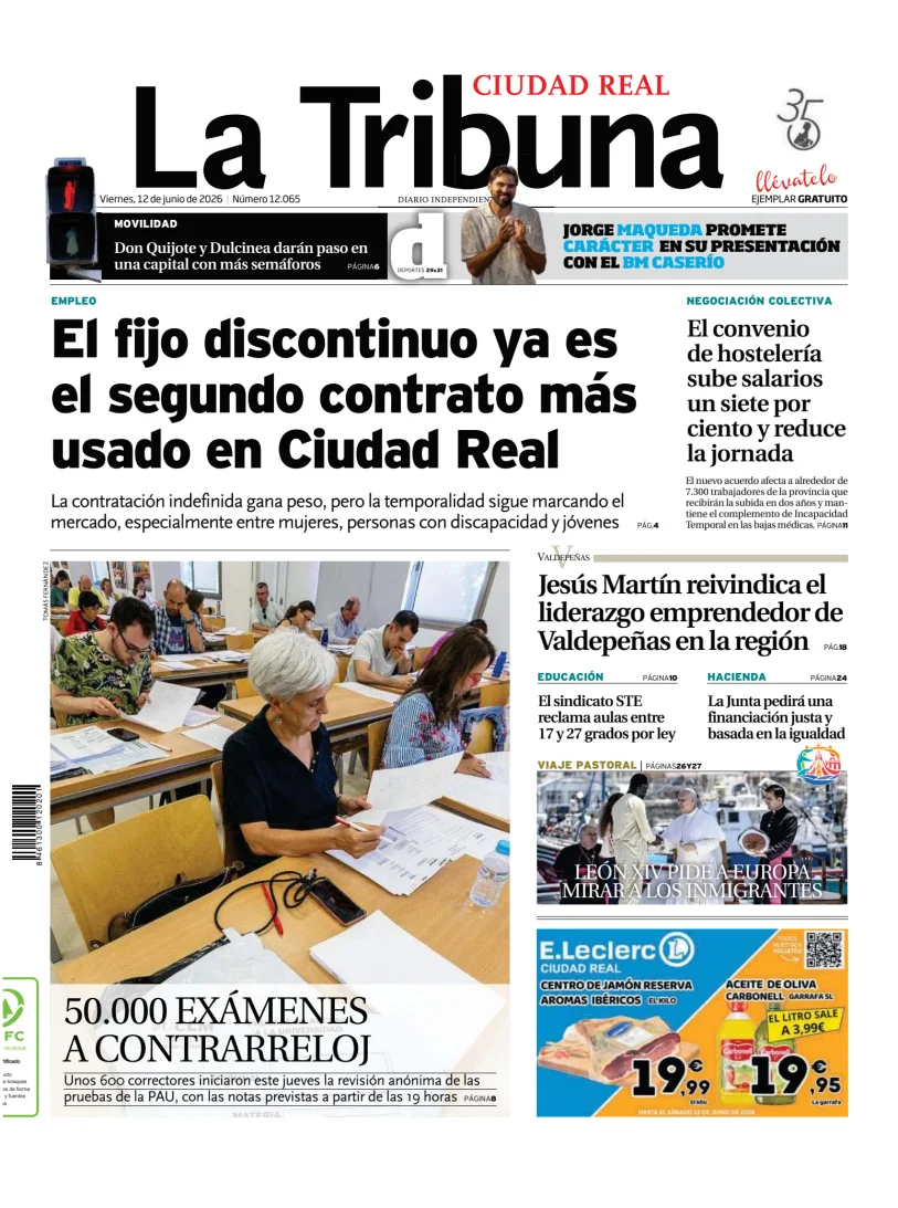Portada de Tribuna de Ciudad Real