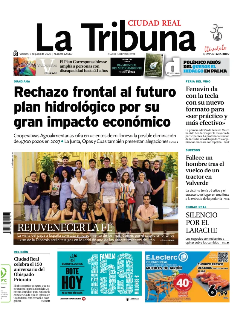 Portada de Tribuna de Ciudad Real