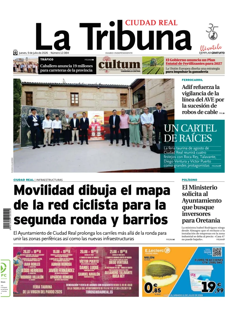 Portada de Tribuna de Ciudad Real