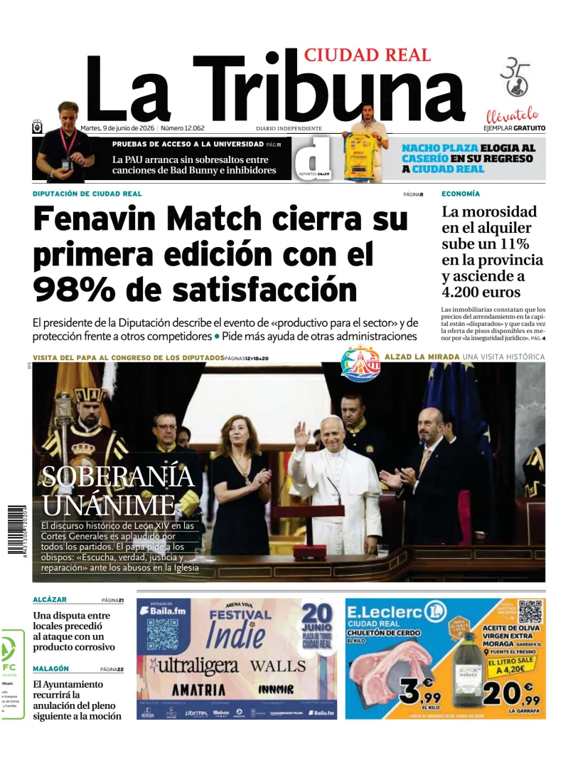 Portada de Tribuna de Ciudad Real