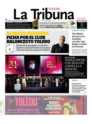 Portada de Tribuna de Toledo, 1 de junio de 2026