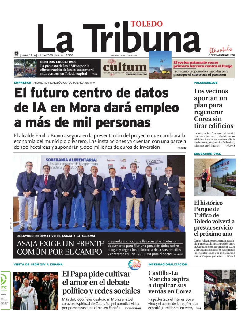 Portada de Tribuna de Toledo