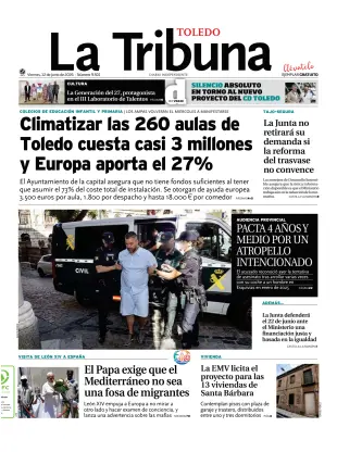 Portada de Tribuna de Toledo, 12 de junio de 2026