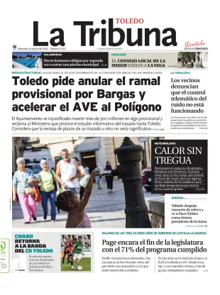 Portada de Tribuna de Toledo, 8 de julio de 2026