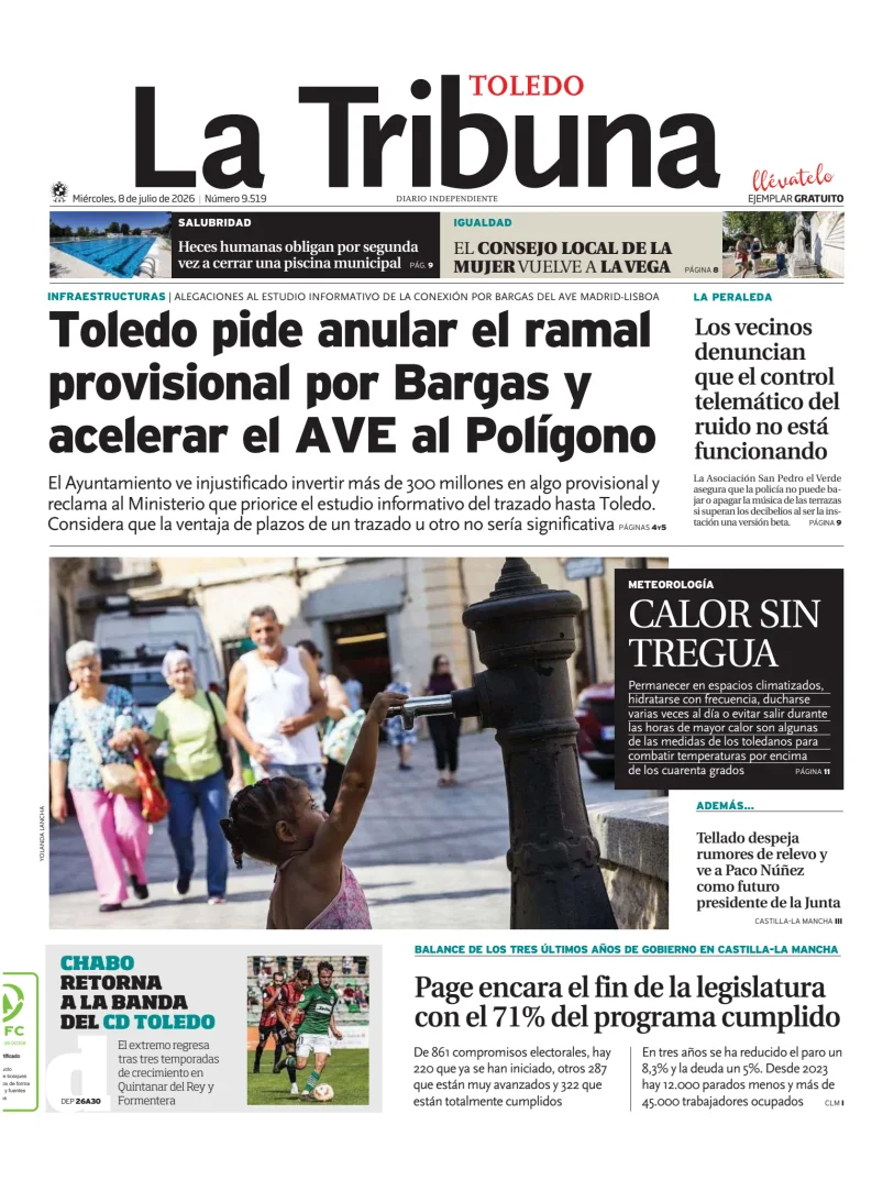 Portada de Tribuna de Toledo