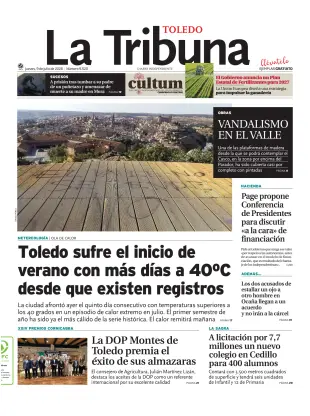 Portada de Tribuna de Toledo, 9 de julio de 2026