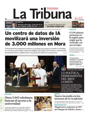 Portada de Tribuna de Toledo, 9 de junio de 2026