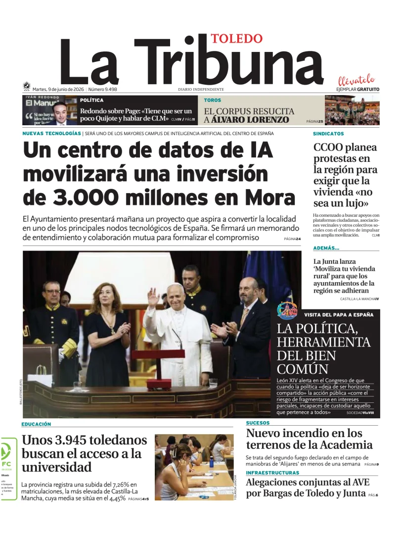 Portada de Tribuna de Toledo