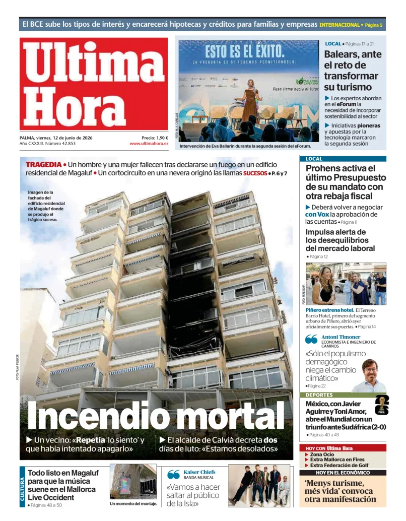 Portada de Ultima Hora