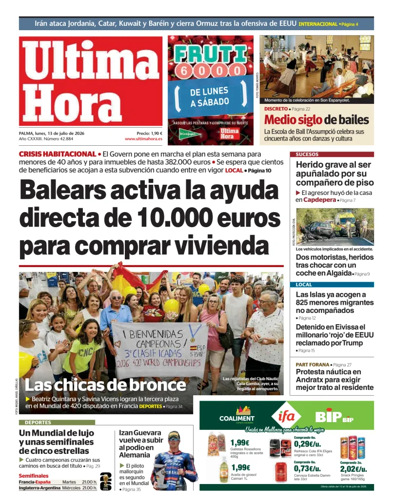 Ultima Hora — 13/07