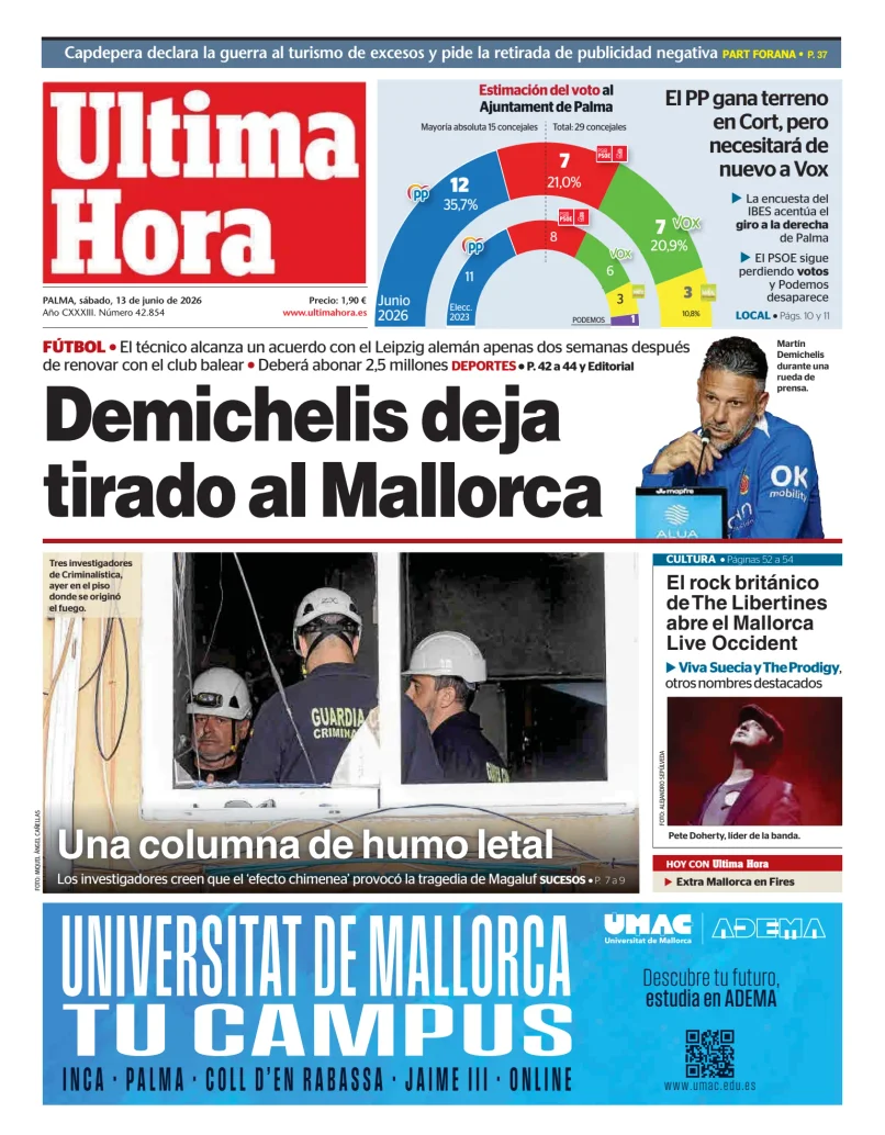 Portada de Ultima Hora