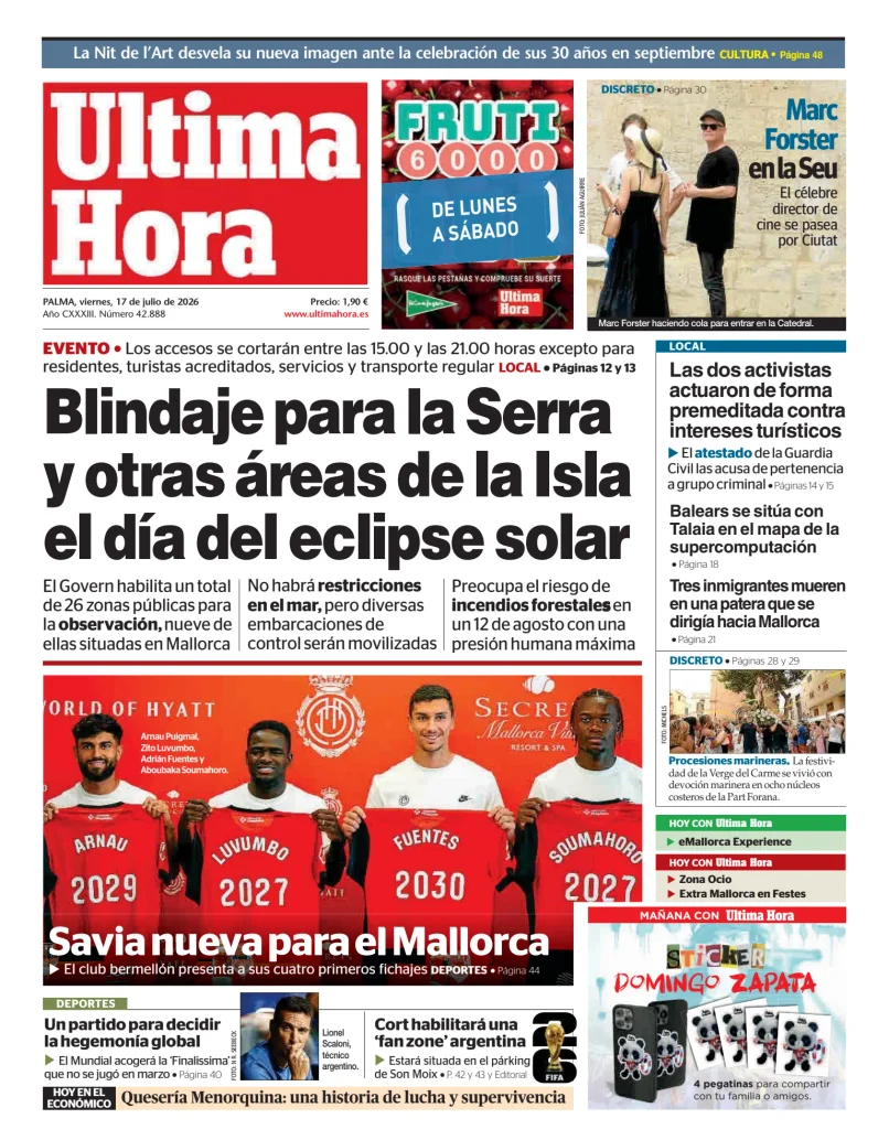 Ultima Hora — 17/07