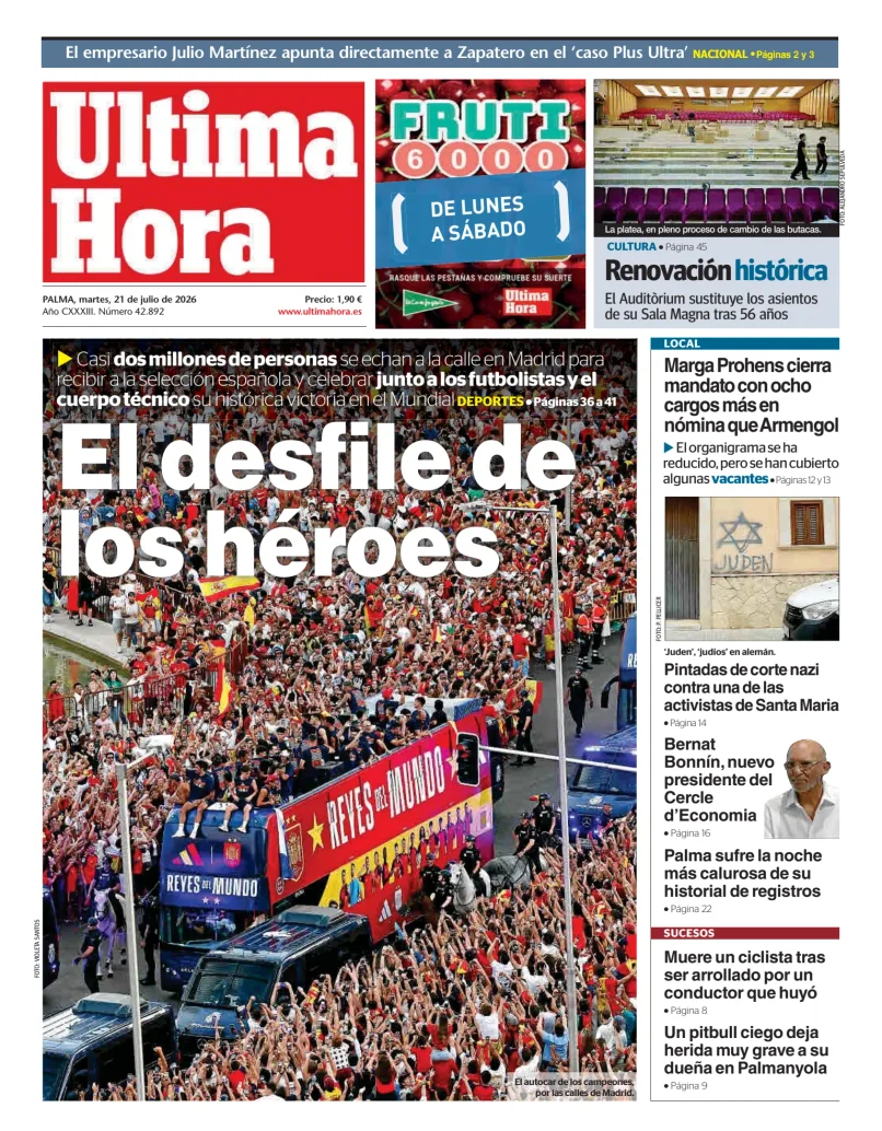 Ultima Hora — 21/07