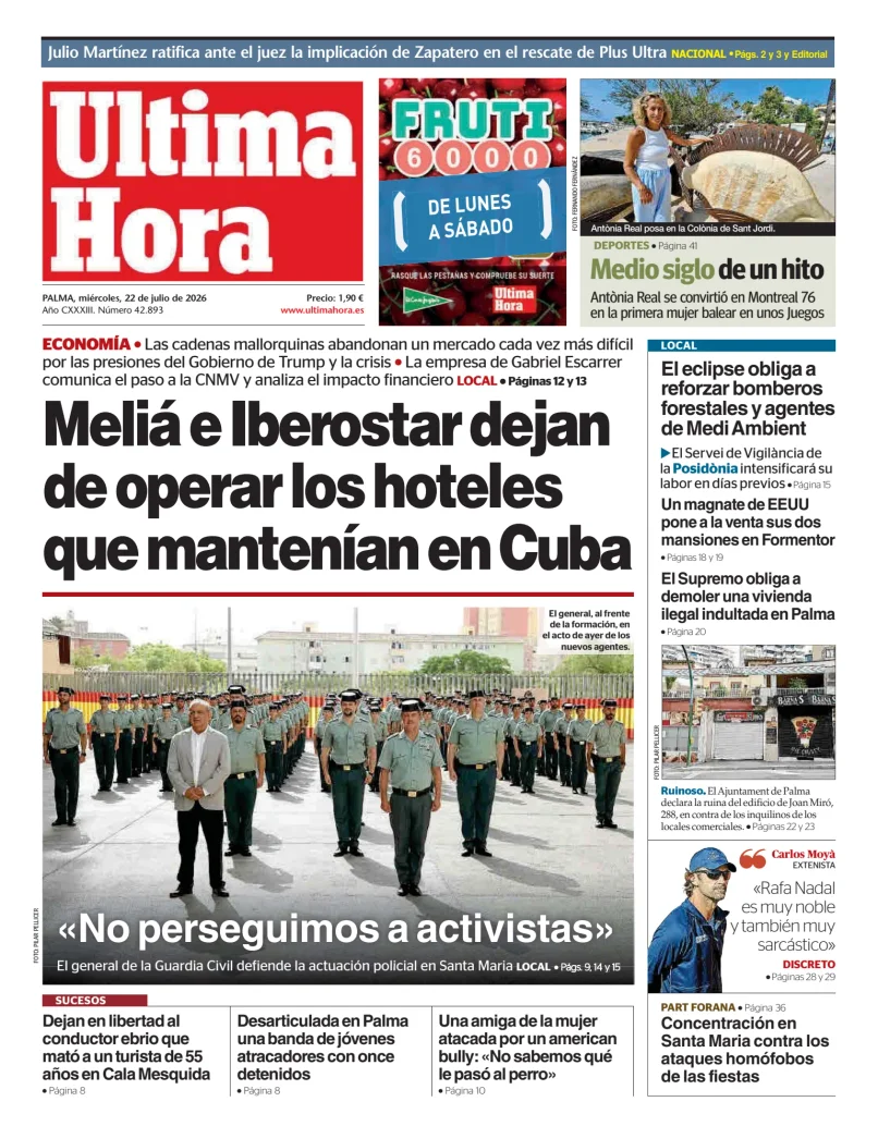 Ultima Hora — 22/07