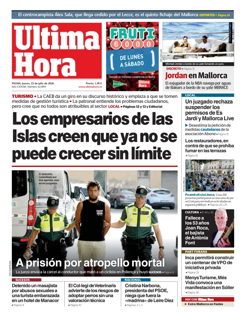 Ultima Hora — 23/07