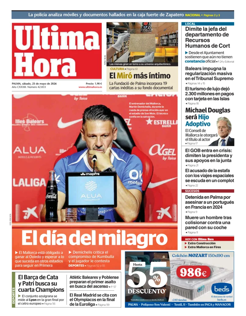 Ultima Hora — 23/05