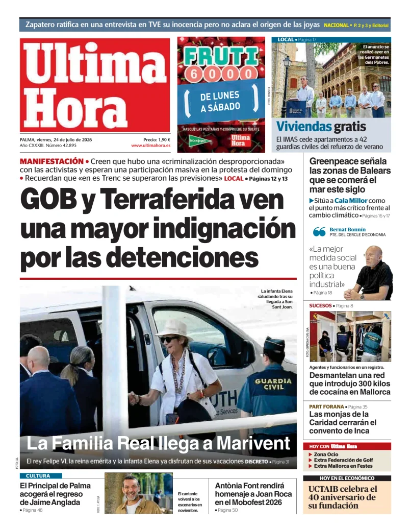 Portada de Ultima Hora
