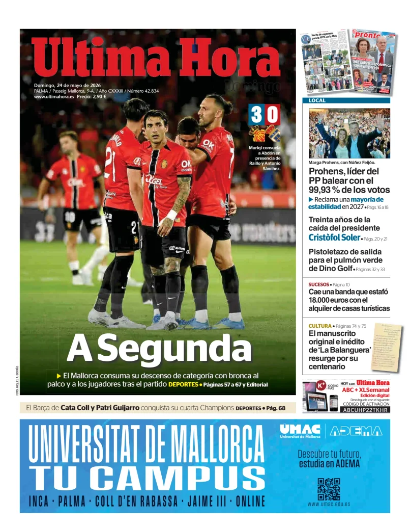 Ultima Hora — 24/05