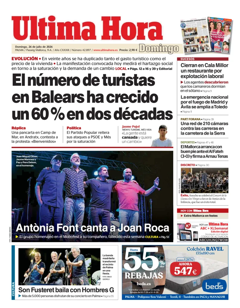 Portada de Ultima Hora