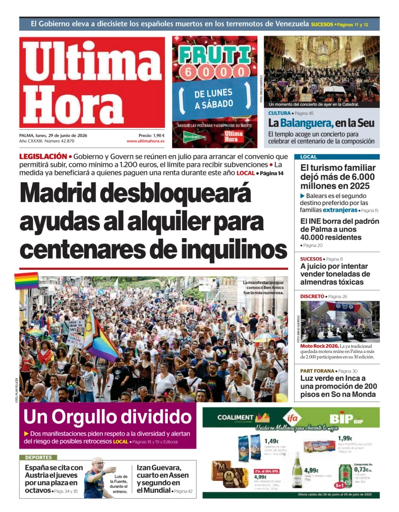 Ultima Hora — 29/06