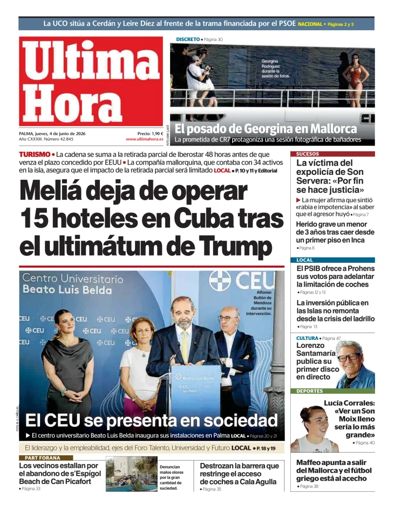 Portada de Ultima Hora