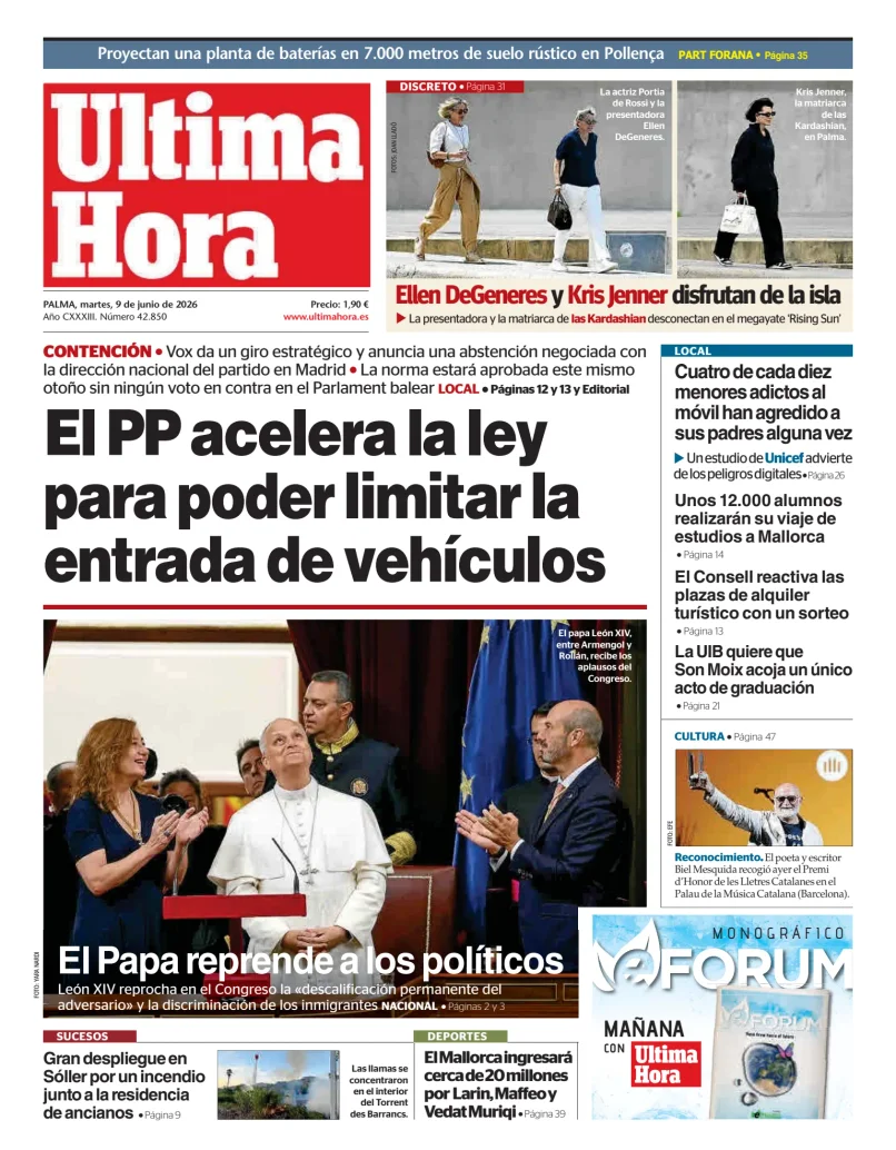 Portada de Ultima Hora